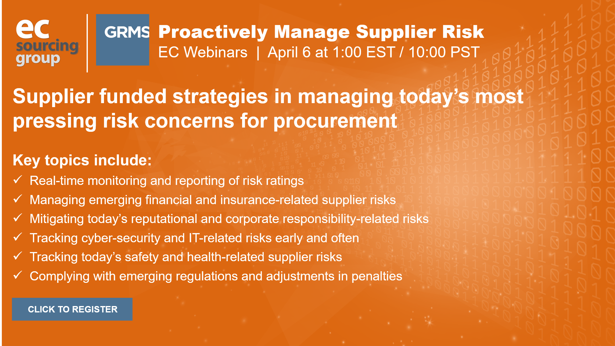 Proactively manage supplier risk