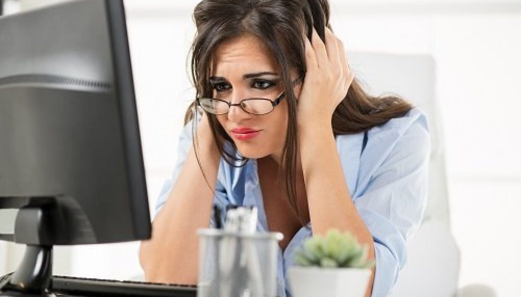 Stressed Businesswoman